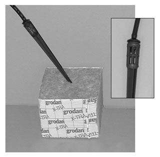 Hydrofarm Tubing Dripper Stake Straight Basket Cage 3/16 inch ID 1/4 inch OD 7 inch 1/ each