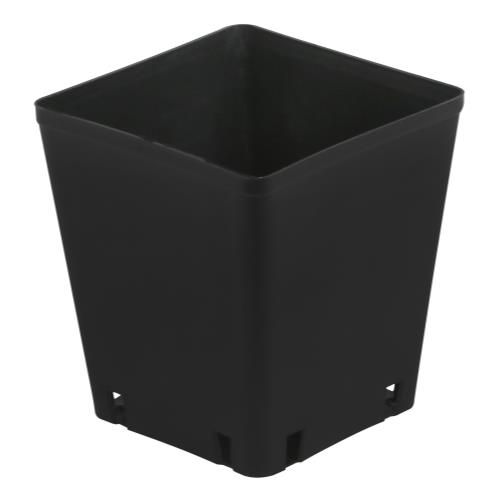Gro Pro Square Black Plastic Pot 5x5x5.25 inch 1/ each