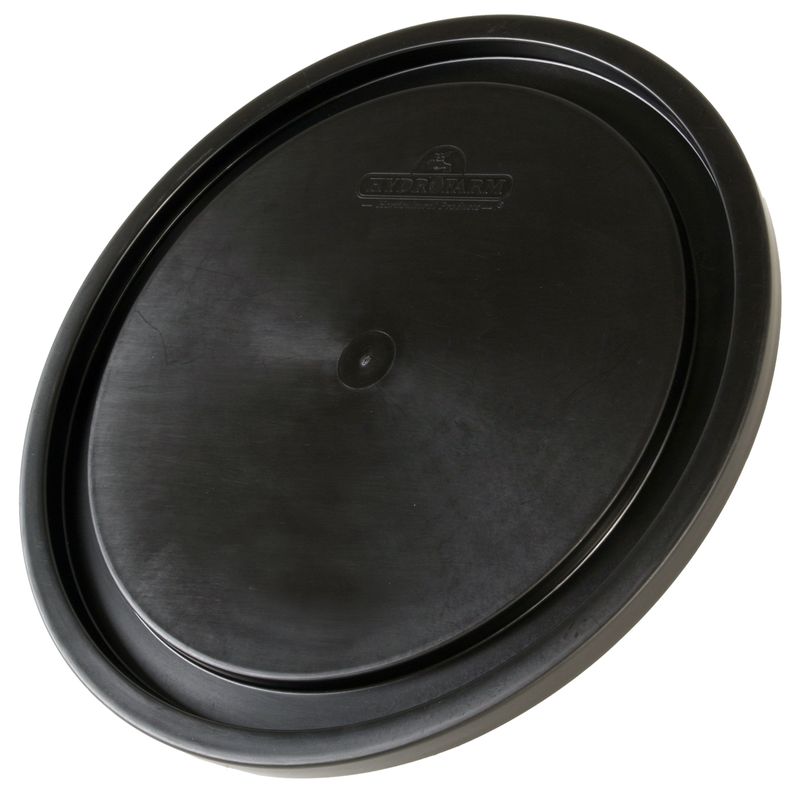 Hydrofarm Round Bucket Lid Black 5 gallon 10/pack