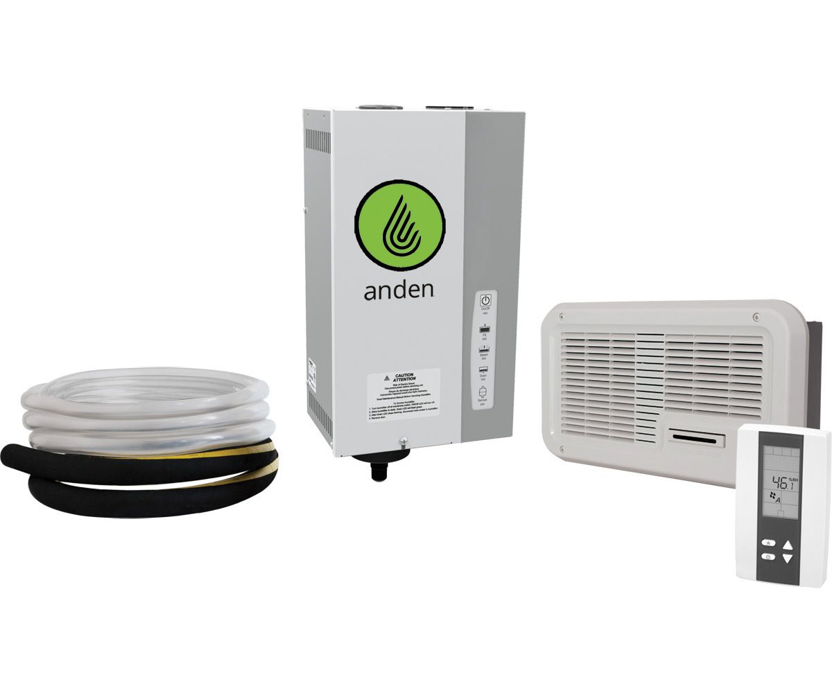 Anden Steam Humidifier Complete with Fan Pack &amp; Digital Humidistat
