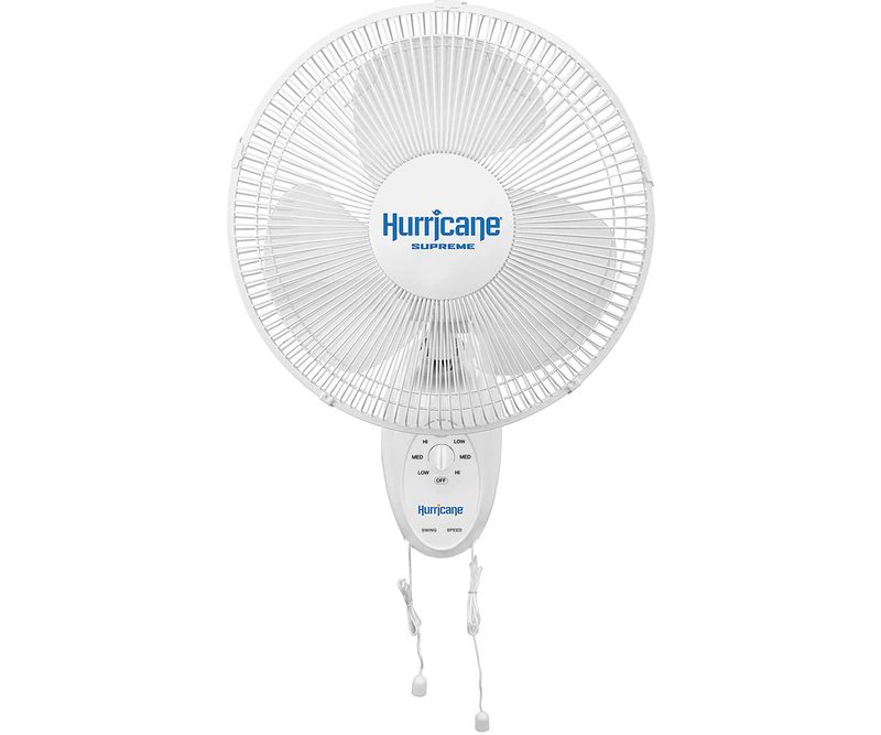 Hurricane Supreme Wall Mount Fan Oscillating 3 speed