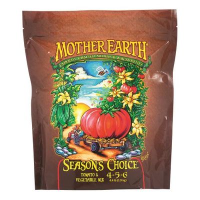 Mother Earth Season&#39;s Choice Tomato and Vegetable 4-5-6 Granular 4.4 pound 2 kilogram 6/ case