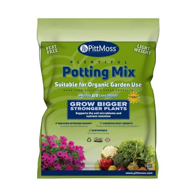 PittMoss Plentiful Organic Potting Mix Peat Free, OMRI Listed 2 cubic foot 57 liter 1/ each