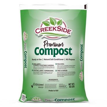 Creekside Premium Compost All Purpose Soil Conditioner 40 pound 18 kilogram 60/ skid