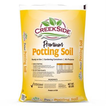 Creekside Premium Pottig Soil All Purpose 2 cubic foot 57 liter 40 pound 60/ skid