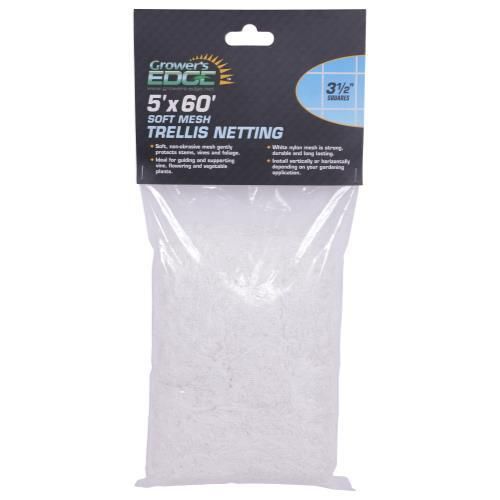 Grower&#39;s Edge Trellis Netting Soft Mesh White