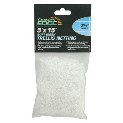 Grower's Edge Trellis Netting Soft Mesh White
