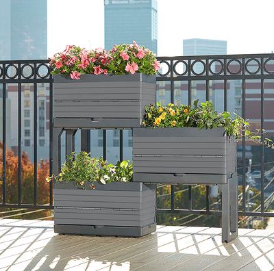 Growers Select Southern Patio Flexspace Garden Gray 22 inch