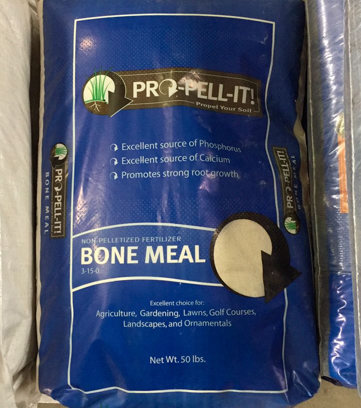 Pro-Pell-It! Bone Meal Organic Non-Pelletized Ground Fertilizer Micronized 3-15-0 Calcium 24% 50 pound 23 kilogram 1/ each