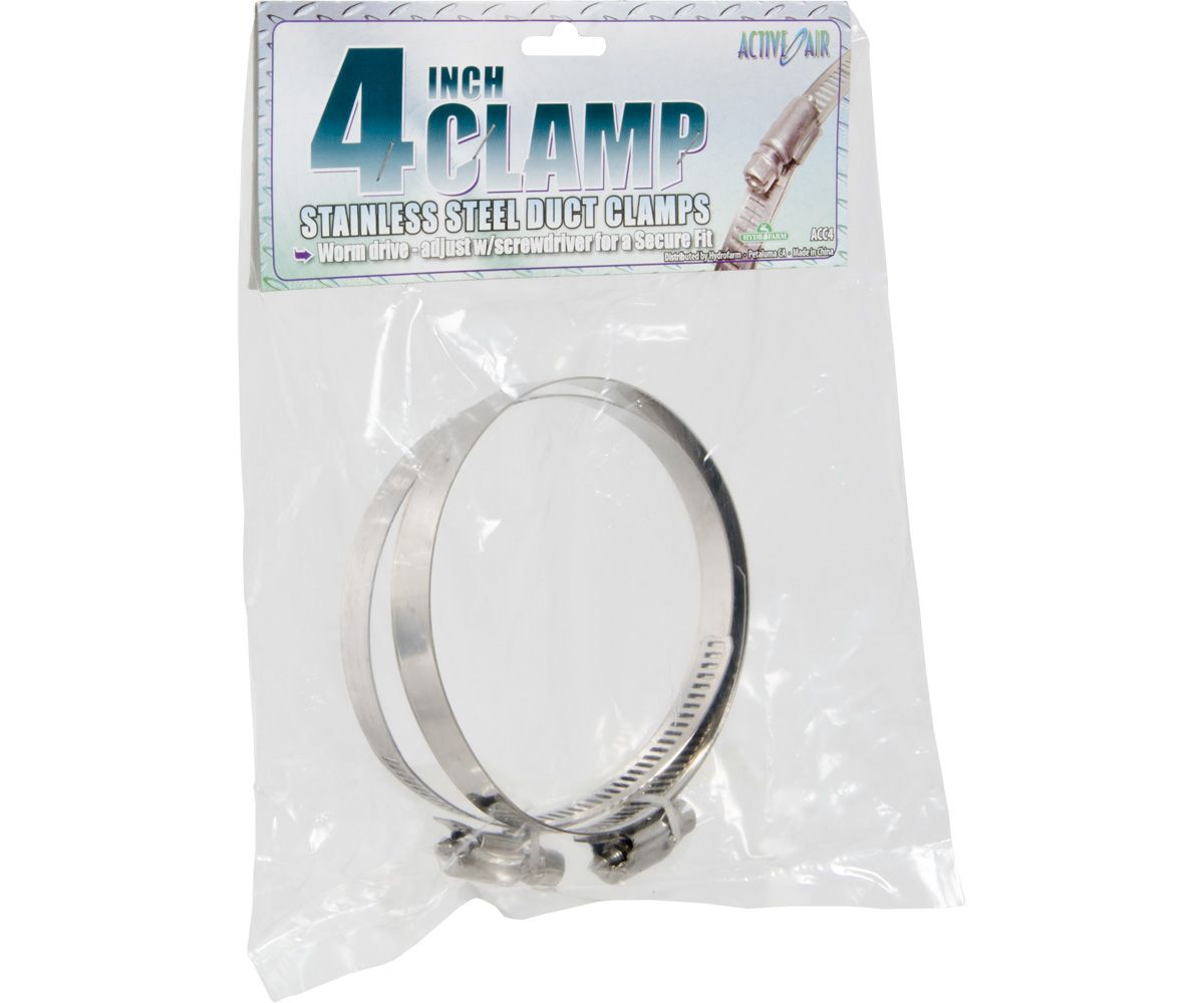 Active Air Stainless Steel Duct Clamps, size: 4 inch