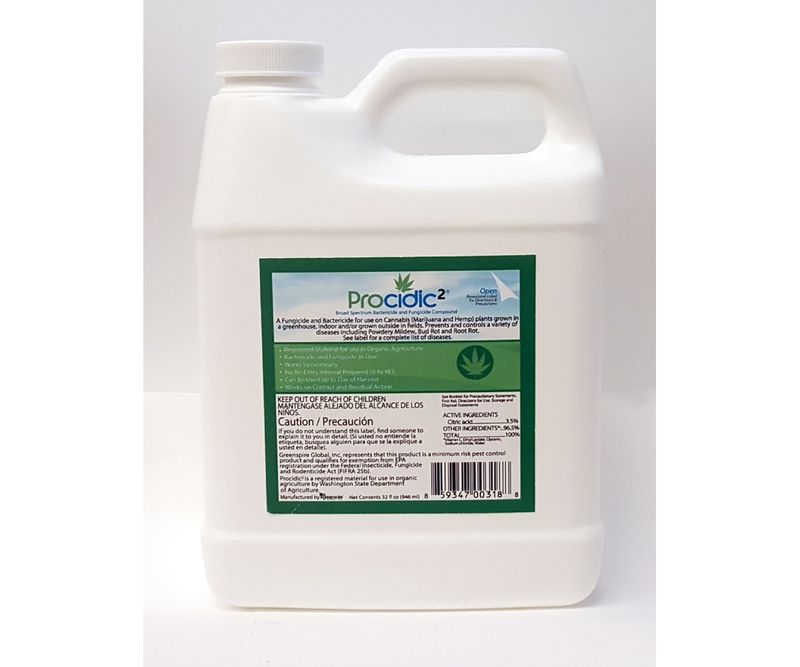 Greenspire Global Procidic 2 Bactericide and Fungicide, size: 1 quart 1 liter 1/ each