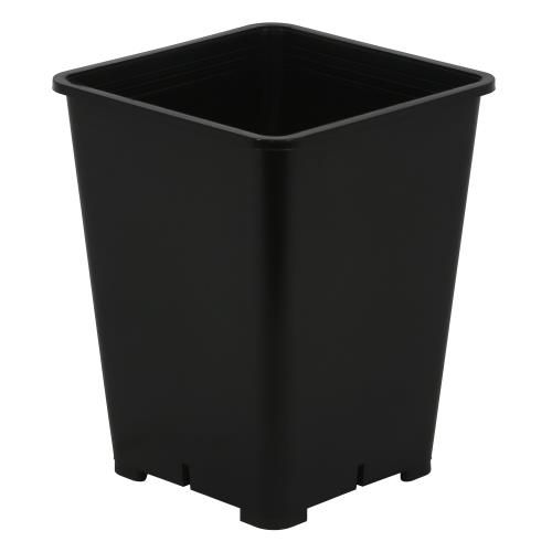 Gro Pro Square Premium Black Pot, size: 6x6x8 inch 1/ each