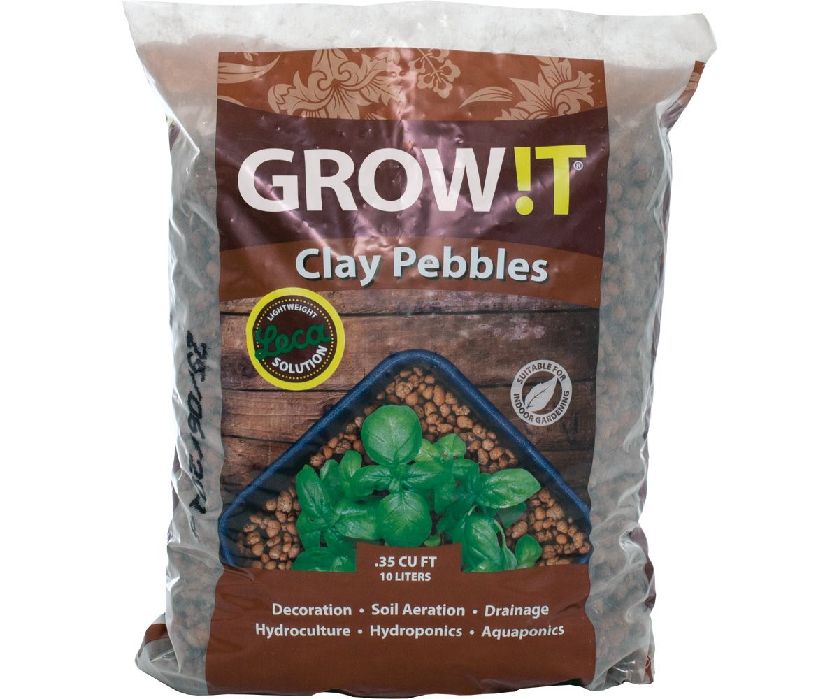 GROW!T Clay Pebbles, size: 10 liter 4-16 millimeter