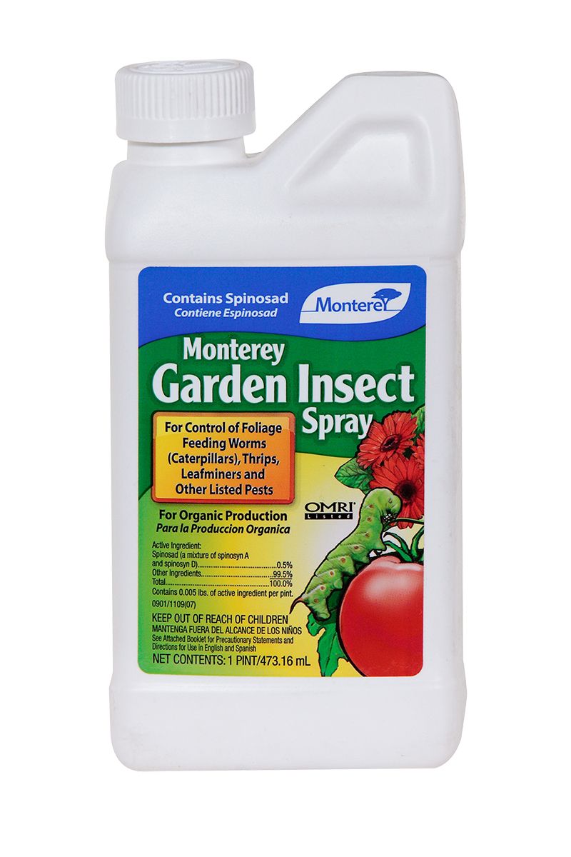 Monterey Garden Insect Spray with Spinosad, size: 1 pint 500 milliliter 12/ case