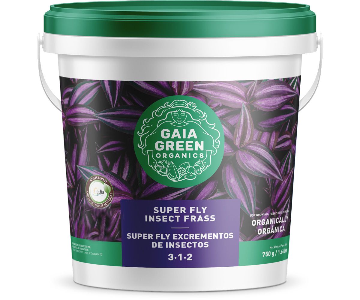 Gaia Green Super Fly Insect Frass, size: 1.7 pound 750 gram bucket 1/ each