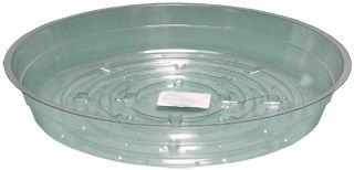 Hydrofarm Round Saucer Clear, size: 6 inch