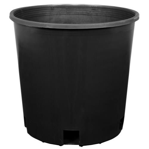 Gro Pro Round Pot Injection Molded Black, size: 3 gallon 9x8 inch Squat