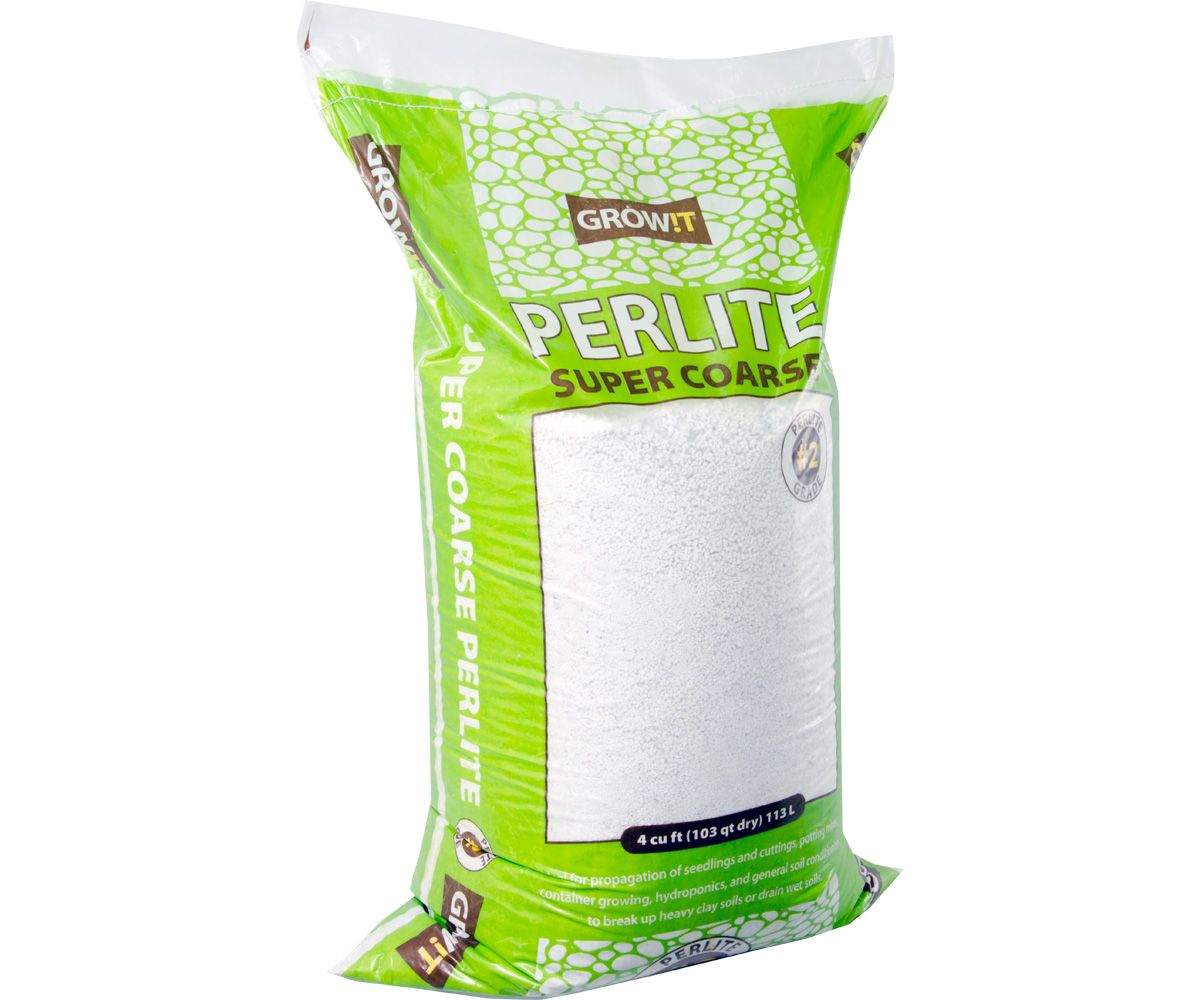 GROW!T Perlite, size: 4 cubic foot 113 liter Grade #2 Super Coarse 1/16 to 5/8 inch granules 1/ each