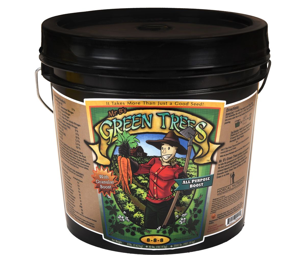 Mr. B&#39;s Green Trees Boost All Purpose 8-8-8, size: 8 pound 3.6 kilogram 1 gallon pail 1/ each