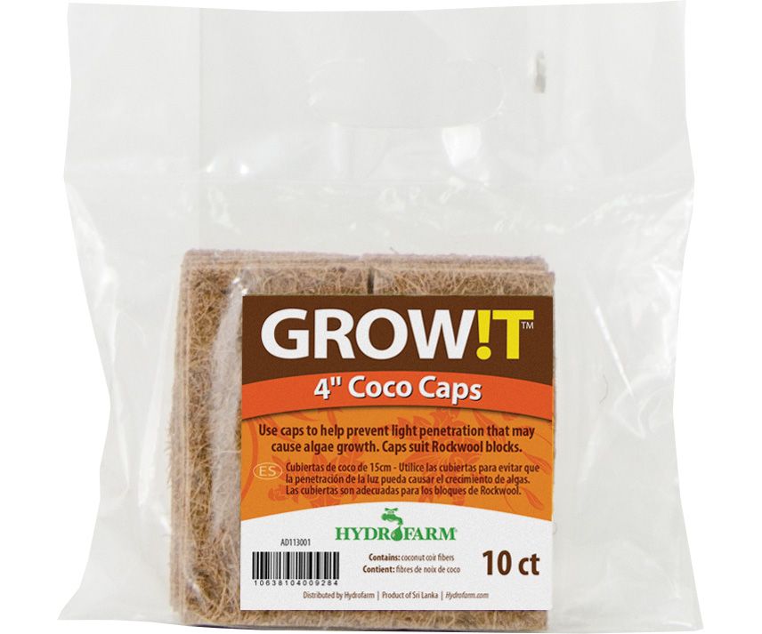 GROW!T Coco Caps, size: 4 inch 10/ pack