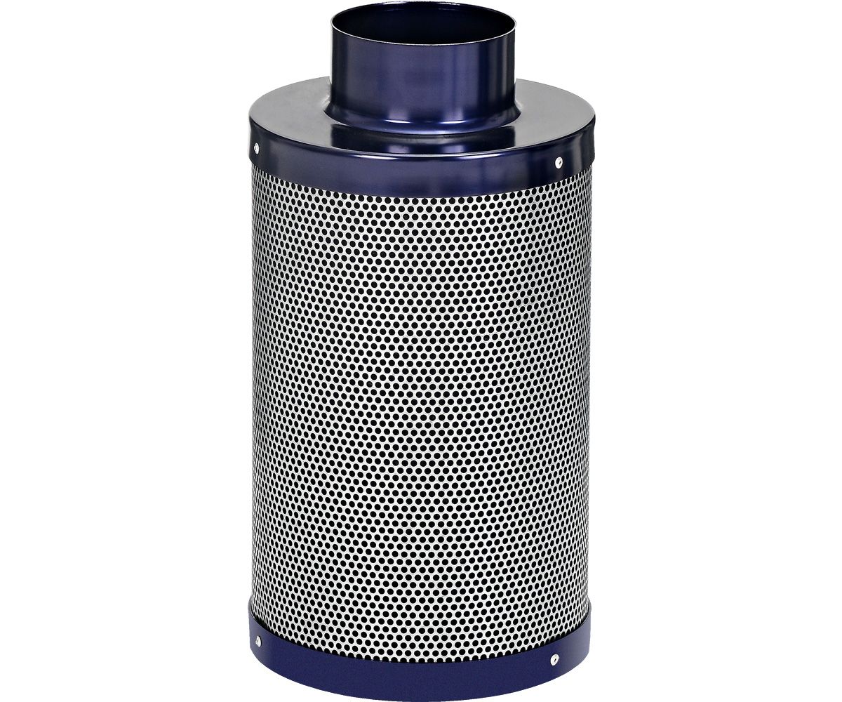 Active Air Carbon Air Filter Standard, size: 4x14 inch 215 CFM with Flange &amp; Pre Filter