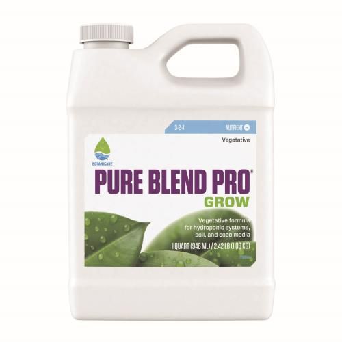 Botanicare Pure Blend Pro Grow 3-2-4, size: 1 quart 1 liter 12/ case