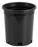 Pro Cal Pro Can Injection Molded Ribbed Premium Plastic Nursery Pot Black, size: 1 gallon Standard Drain