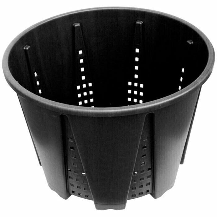 Gro Pro Grow1 Round Pot Aeration Root Master Pruning Pot Black, size: 1 gallon 5 liter 8 inch