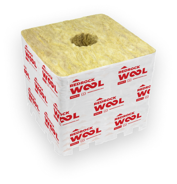RedRock Grow Block Rockwool Pro Stonewool with Liner, 40/40 hole