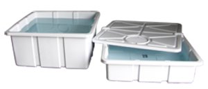 Tray Hugger Reservoir Bottom ABS Plastic, size: 30 gallon 31x31x12.5 inch White