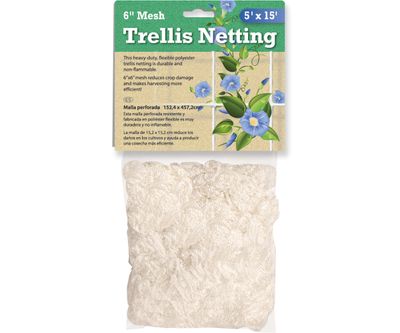 Hydrofarm Trellis Netting Soft Mesh Woven White