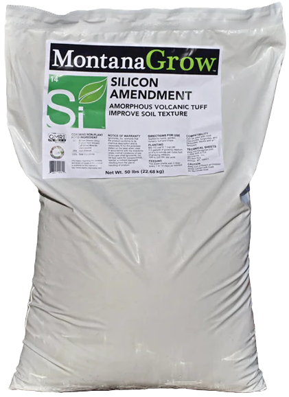 Montana Grow Silica Silicon Dioxide SiO₂ 0-0-5 Amendment with Trace Minerals, size: 50 pound 23 kilogram 1/ each