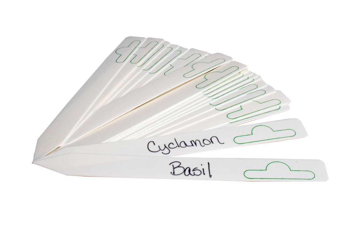 Hydrofarm Labels Plant Stakes, size: 6x5/8 inch White 50/ case