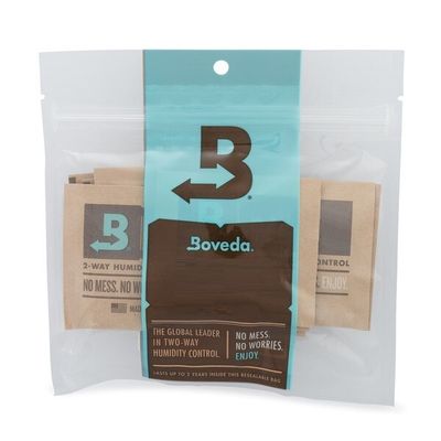 Boveda Humidity Control 2 Way Humidiccant/ Desiccant Unwrapped in Resealable Bag
