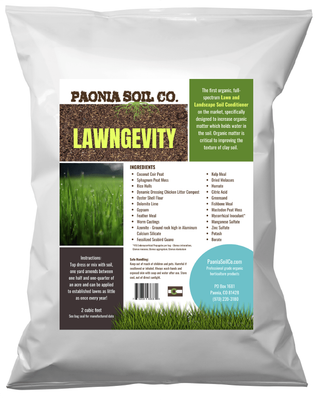 Paonia Soil Co Lawngevity Organic Soil Conditioner