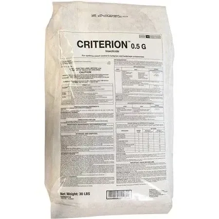 Criterion 0.5 G Pest Control Whitefly, Aphid, Thrip, Gnat .05% Imidacloprid 30 pound 14 kilogram 1/ each