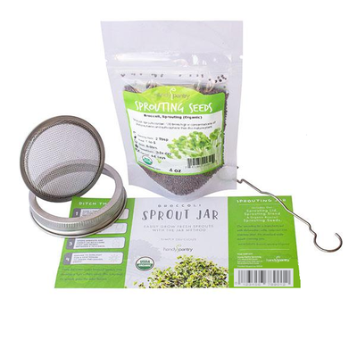 Handy Pantry Broccoli Sprouting with Seeds, Lid, Stand 1/ each