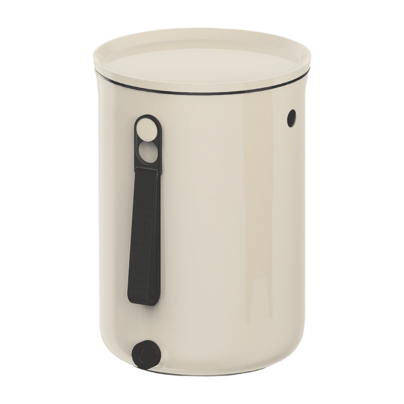 TeraGanix Complete Composter Organko with EM Bokashi 1 pound 2.5 gallon 13.4x9.6x9.6 inch 34x24.5x24.5 centimeter 1/ each