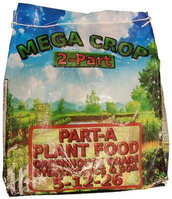 GreenLeaf Nutrients Mega Crop 2 Part Nutrients Part A 5-12-26 25 pound 11 kilogram 1/ each