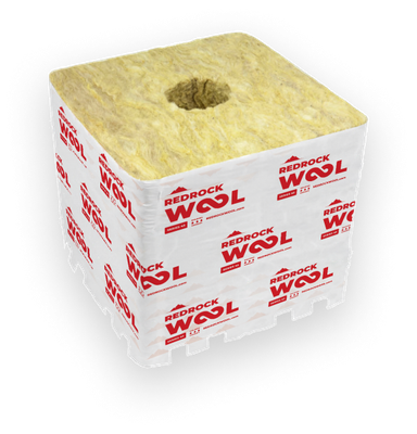 RedRock Grow Block Rockwool Pro Stonewool with Liner, 40/40 hole