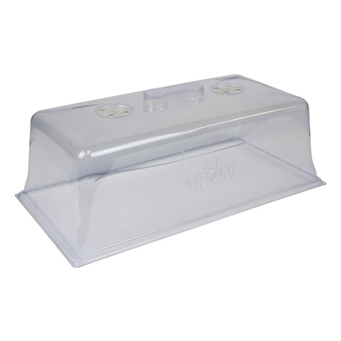 Grow1 1020 Propagation Plug Tray Clear Dome with Adjustable Vents