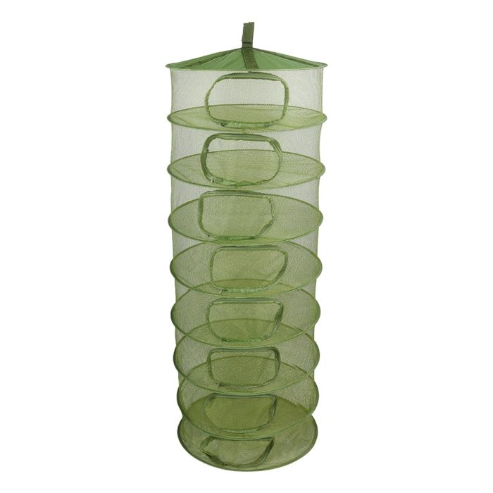 Grow1 Drying Rack Collapsible 8 Layer Enclosed with Zipper Opening