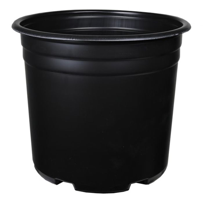 Grow1 Round Thermoformed Black Pot