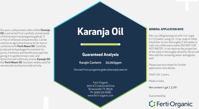 Ferti-Organic Karanja Oil Premium Pest Control and Leaf Shine