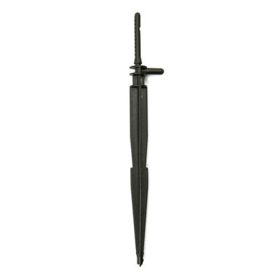 Grow1 Dripper Stake Straight with 90 degree inlet Black 1/ each
