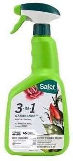 Safer 3 in 1 Garden Spray II Ready to Use RTU with Trigger Sprayer Bottle 1 quart 1 liter 1/ each