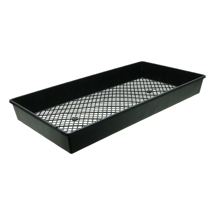 Grow1 1020 Propagation Plug Tray Flat Web Mesh with Small Holes 10x20 inch Black 1/ each