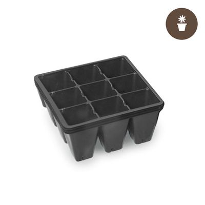 Grow1 1020 Propagation Plug Tray Insert Standard Breakapart 8 Section Tearaway 10x20 inch 72 cell Square 1/ each