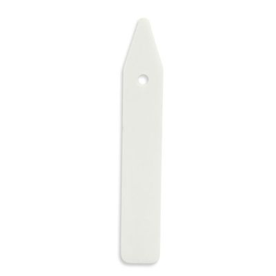 Grow1 Plant Stake Labels Hangable (with hole) 3.25x.5 inch White 10/ pack