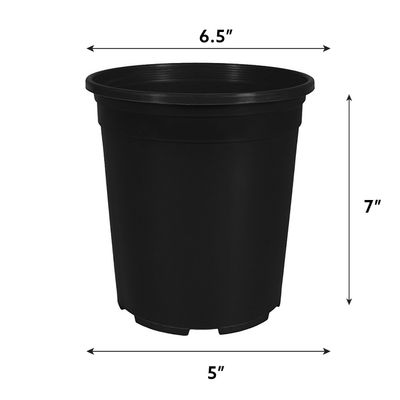 Grow1 Round Injection Premium Black Pot